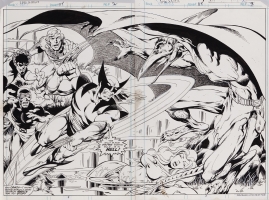 John Byrne X-MEN 115 p2-3 Double Page Splash (1978)  WOLVERINE!, Comic Art